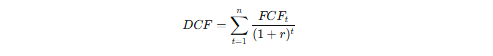 DCF.png" alt="Основная формула для расчета DCF" width="493" height="56" />